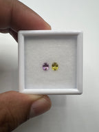 Natural unheated Fancy Sapphire  5x4mm approximately 0.90 carat, 2pcs  (GTG-FS-6)