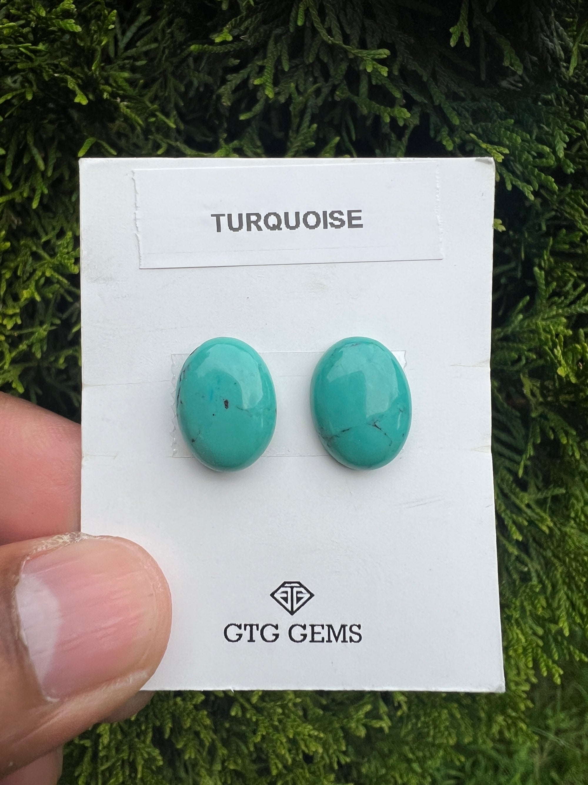 Natural Turquoise cabs 16x12mm approximately 13.80 carat (GTG-MT-4)