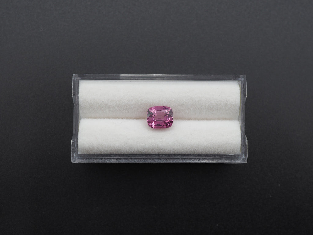 Malaia Garnet Faceted Purple Pink Cushion Shape 7.5 x 6.5 x 4.5 mm Single Piece Approximately 2.0 Carat