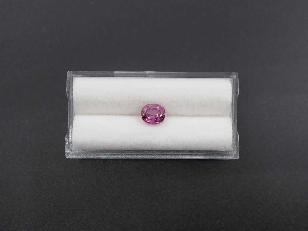 Malaia Garnet Faceted Purple Pink Oval Shape 7 x 6 x 4.5 mm Single Piece Approximately 1.58 Carat