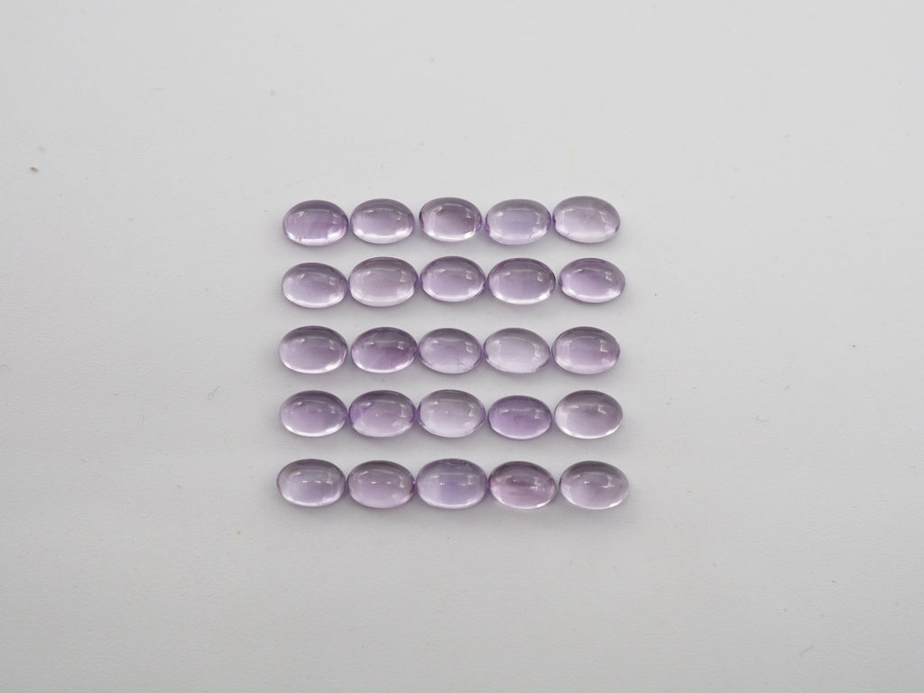 Amethyst Cabochon Oval 6x4 mm Approximately 12 Carat, 25 Pieces (GTG-AM-70)