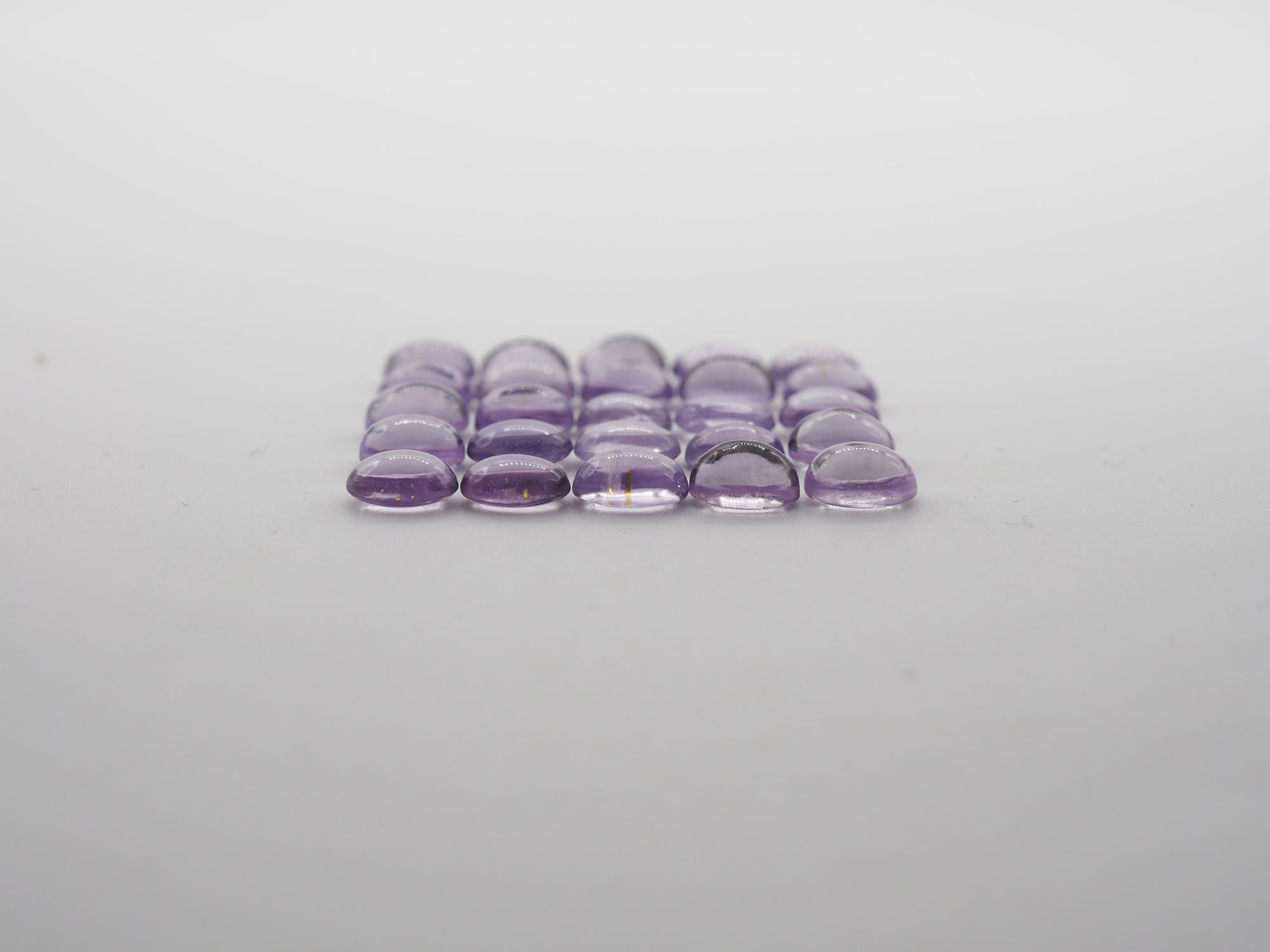 Amethyst Cabochon Oval 6x4 mm Approximately 12 Carat, 25 Pieces (GTG-AM-70)