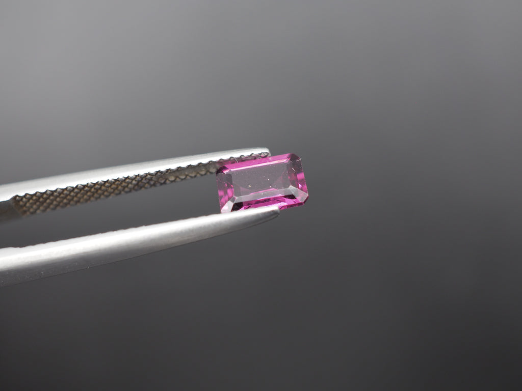 Purple Garnet Faceted Rectangle Shape 7x5 mm Approximately 1.06 Carat