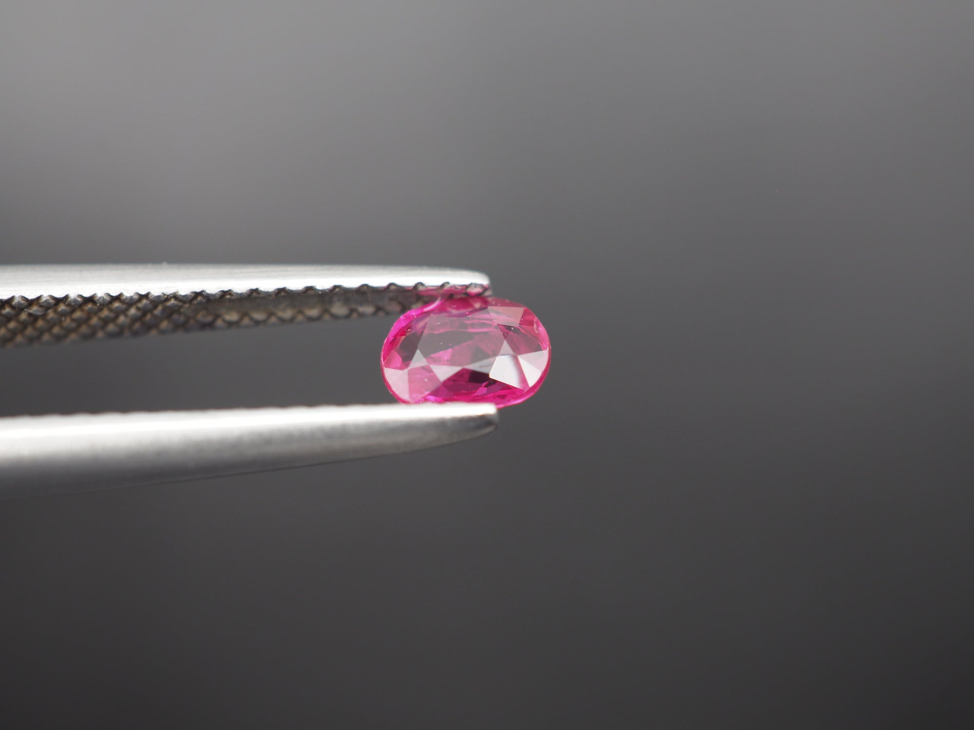 Natural unheated Ruby  Faceted Oval Shape 5.2x4.1x2.4mm  Approximately 0.52 Carat
