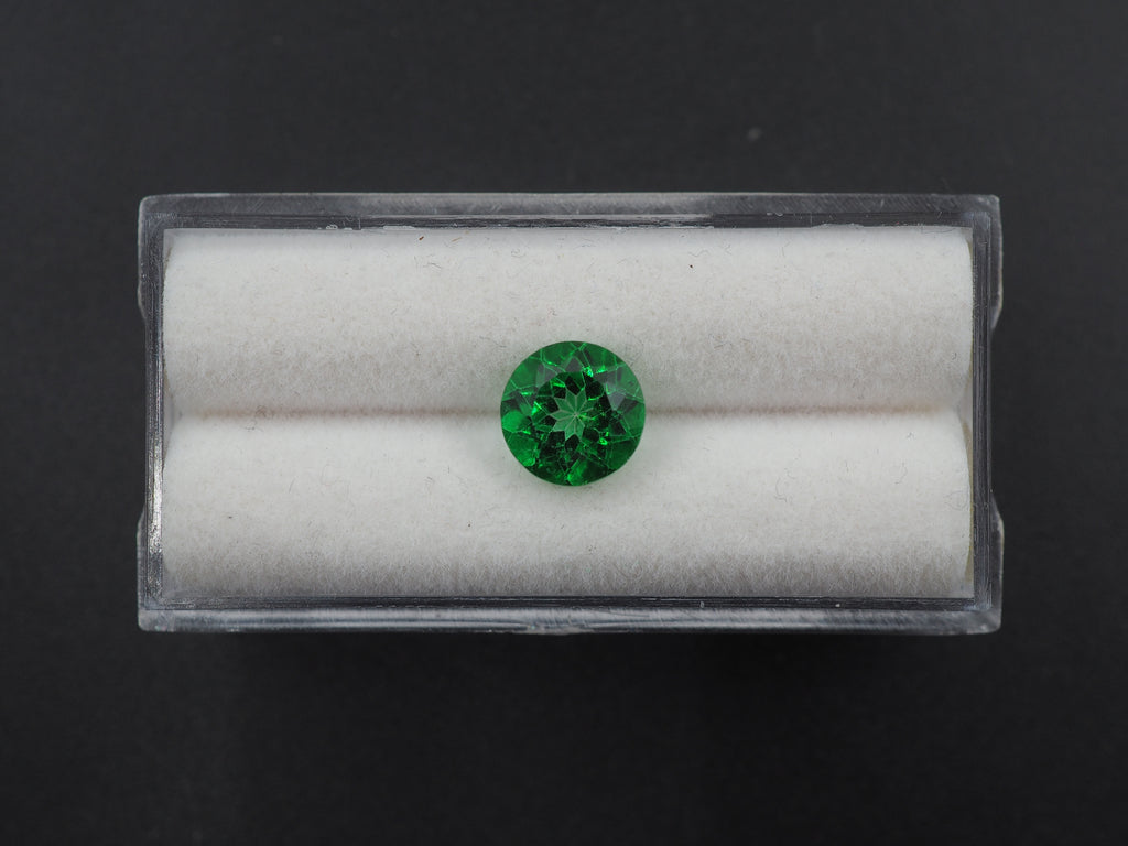 Green Topaz, Faceted Gemstone 8 mm