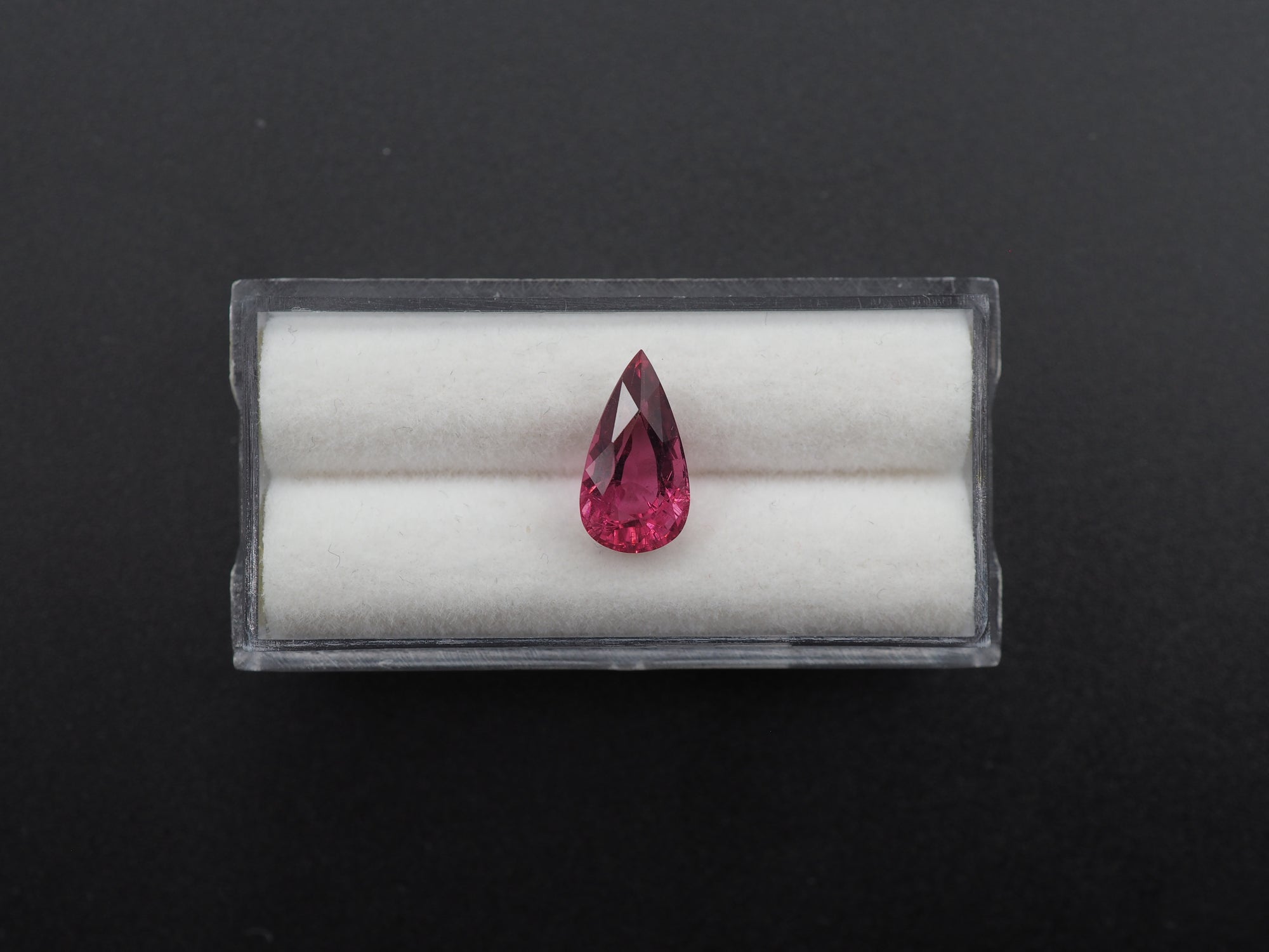 Rubellite  Faceted Pear Shape 12.5 x 7 x 5.8 mm Single Piece Approximately 3.0 Carat