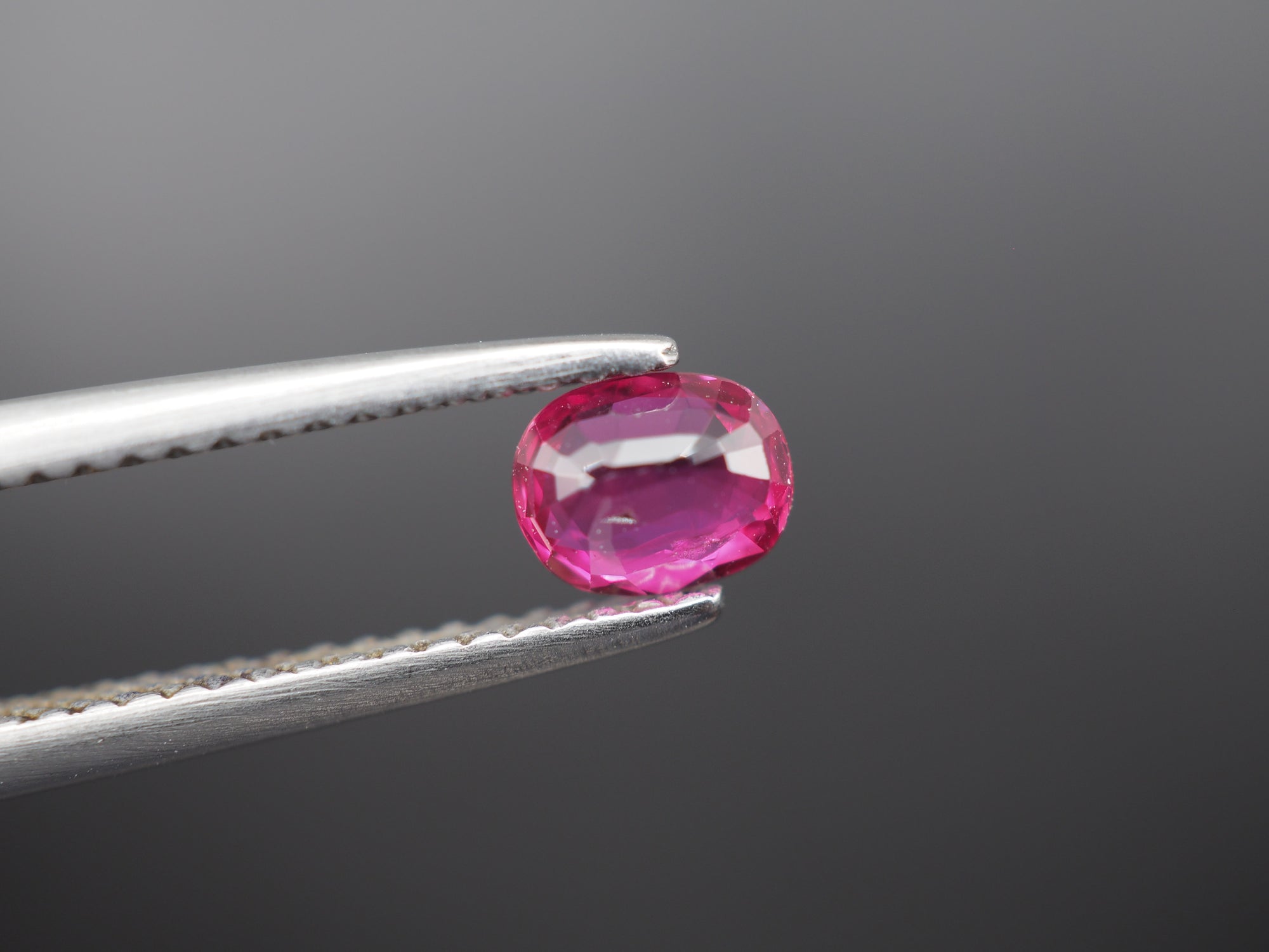Natural unheated Ruby  Faceted Oval Shape 5.2x4.1x2.4mm  Approximately 0.52 Carat