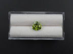 Peridot Faceted Gemstone, Trillion Shape 8x8 mm