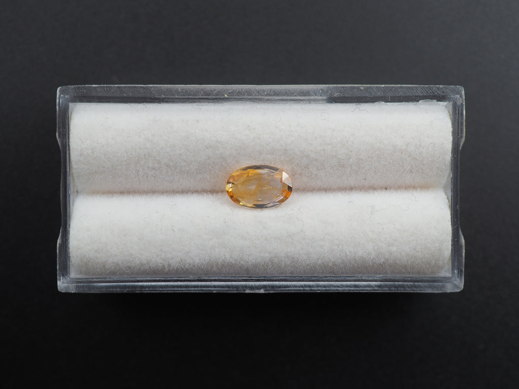 Orange Sapphire Faceted Gemstone 7.92x5.26x2.40 mm