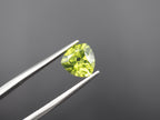 Peridot Faceted Gemstone, Trillion Shape 8x8 mm