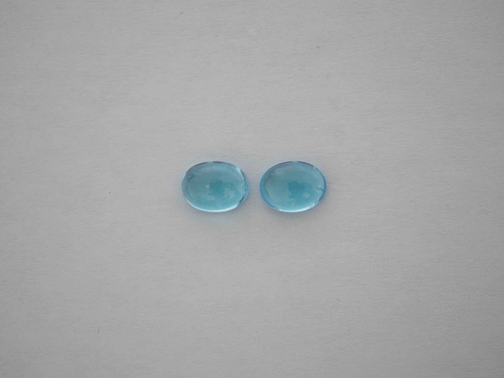 Swiss Blue Topaz Cabochon 8x6 mm