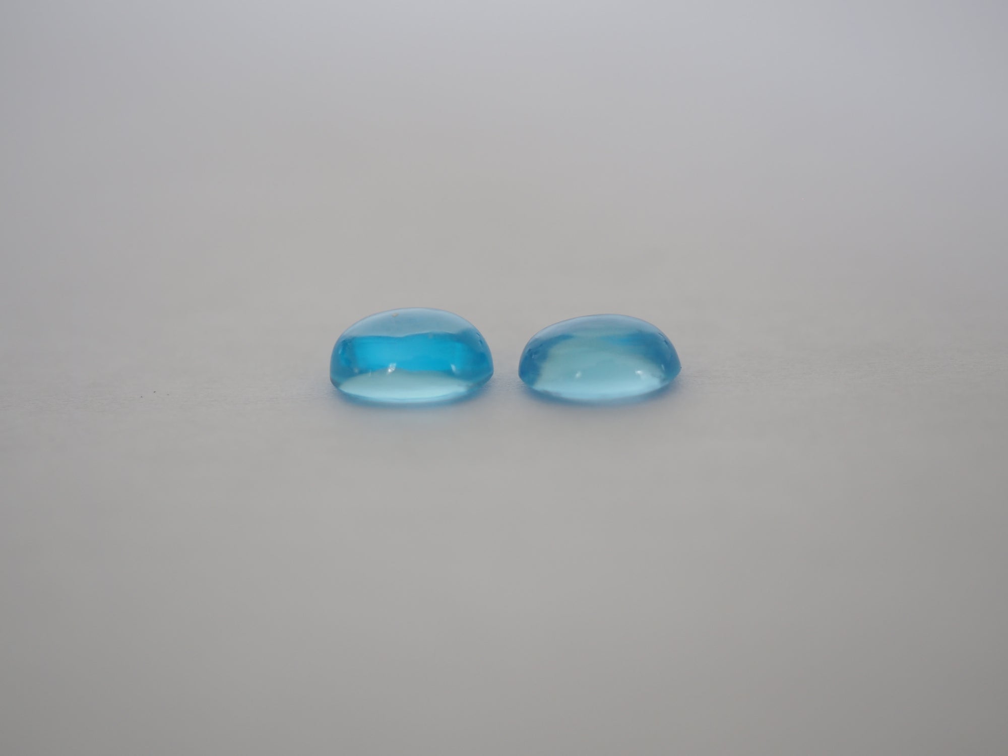 Swiss Blue Topaz Cabochon 8x6 mm