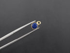 Lapis 18K Gold Filled Bezel 5 mm, Single Connector, Lapis Charm