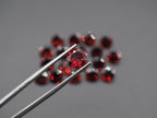 Garnet Faceted Round Shape 8 mm 1 Piece
