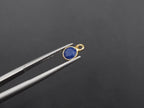 Lapis 18K Gold Filled Bezel 5 mm, Single Connector, Lapis Charm
