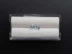 Aquamarine Faceted  6.3x4.3 mm Matching pair Approximately .70 Carat (GTG-AQ-72)