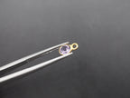 Amethyst 18K Gold Filled Bezel 5 mm, Single Connector, Amethyst Charm