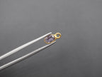 Amethyst 18K Gold Filled Bezel 6x4 mm, Single Connector, Amethyst Charm