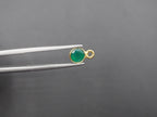 Green Onyx 18K Gold Filled Bezel 5.5 mm, Single Connector Onyx Charm