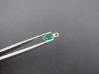 Green Onyx 18K Gold Filled Bezel 6x4 mm, Single Connector Onyx Charm