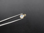 Rainbow Moonstone 18K Gold Filled Bezel 5 mm, Single Connector, Moonstone Charm