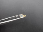 Labradorite 18K Gold Filled Bezel 5 mm, Single Connector, Labradorite Charm