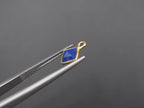 Lapis 18K Gold Filled Bezel 6x6 mm, Single Connector, Charm, 6pcs