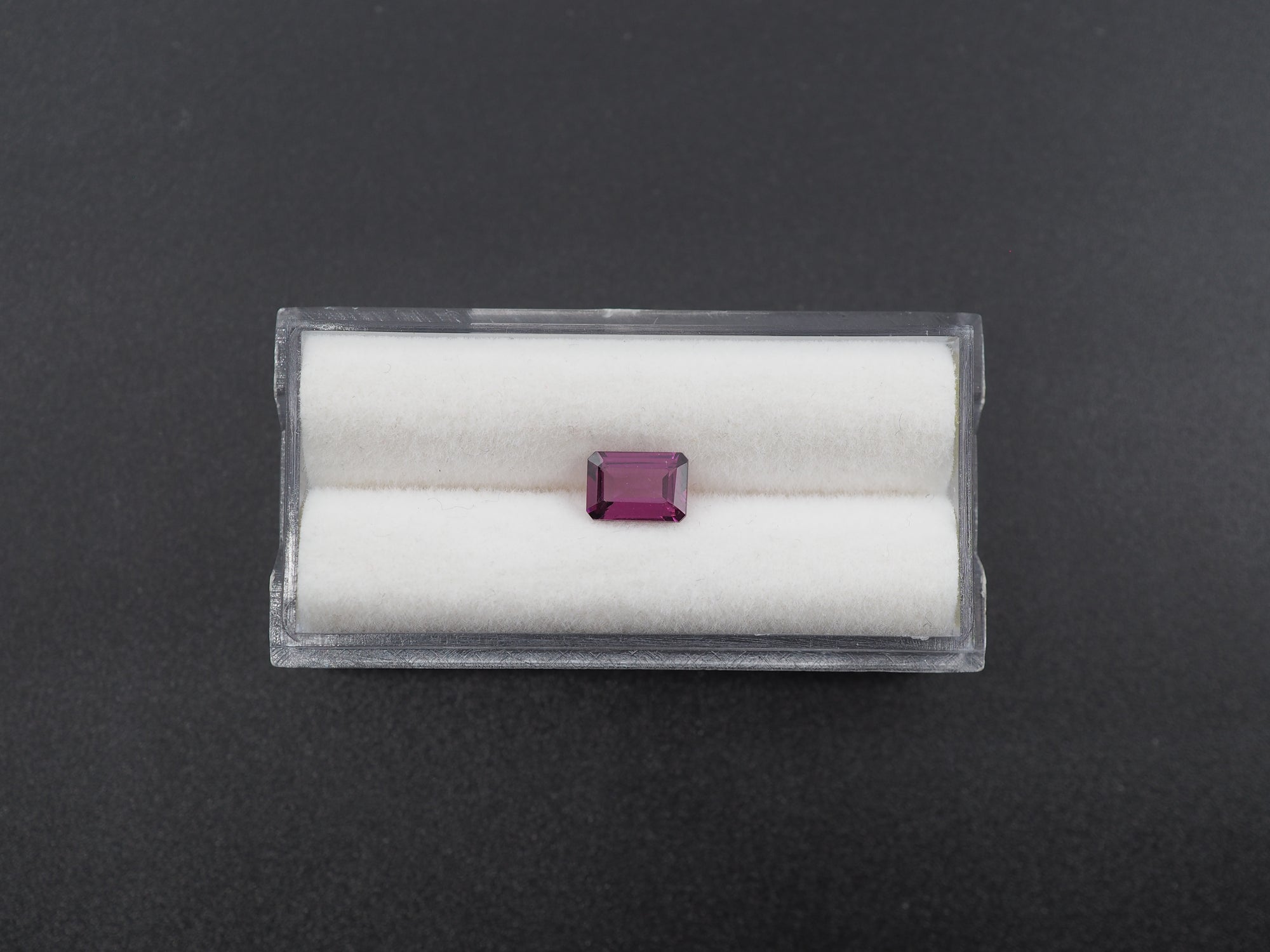 Purple Garnet Faceted Rectangle Shape 7x5 mm Approximately 1.06 Carat
