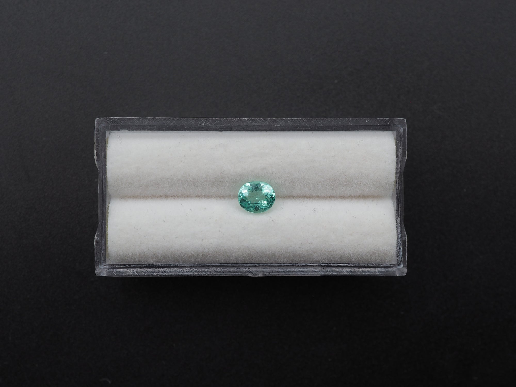 Paraiba Tourmaline  Faceted Oval Shape 5.8 x 5 x 3 mm Single Piece Approximately 0.61 Carat