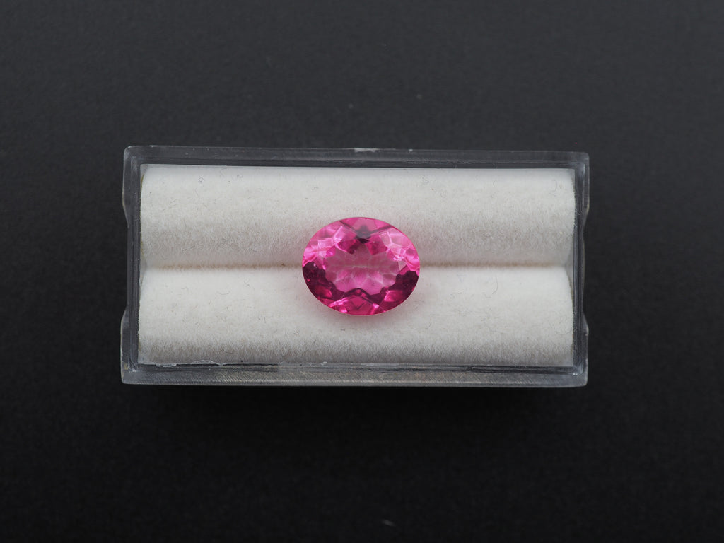Pink Topaz Faceted Oval 12.2 x 10.2mm Approximately 5.62 Carat