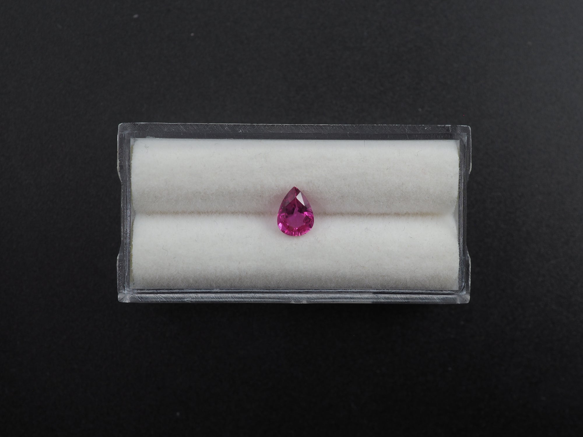 Ruby  Faceted Pear Shape 7 x 5 x 3 mm Single Piece Approximately 0.80 Carat