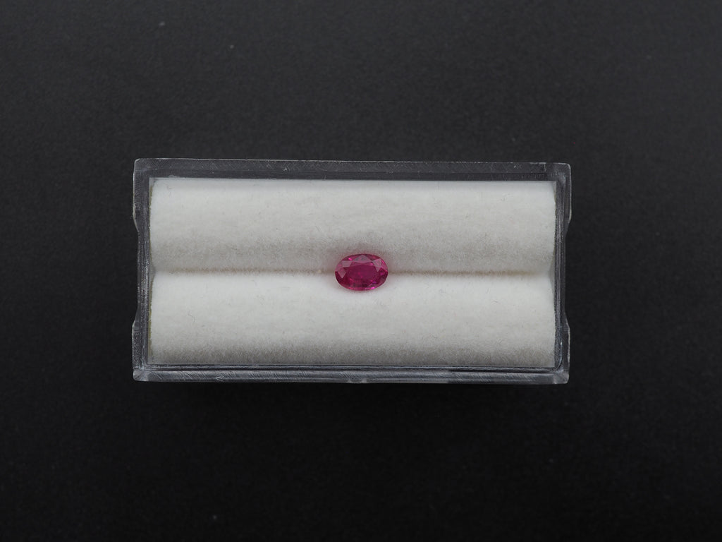 Natural unheated Ruby  Faceted Oval Shape 5.9x4x2.6mm Approximately 0.58Carat
