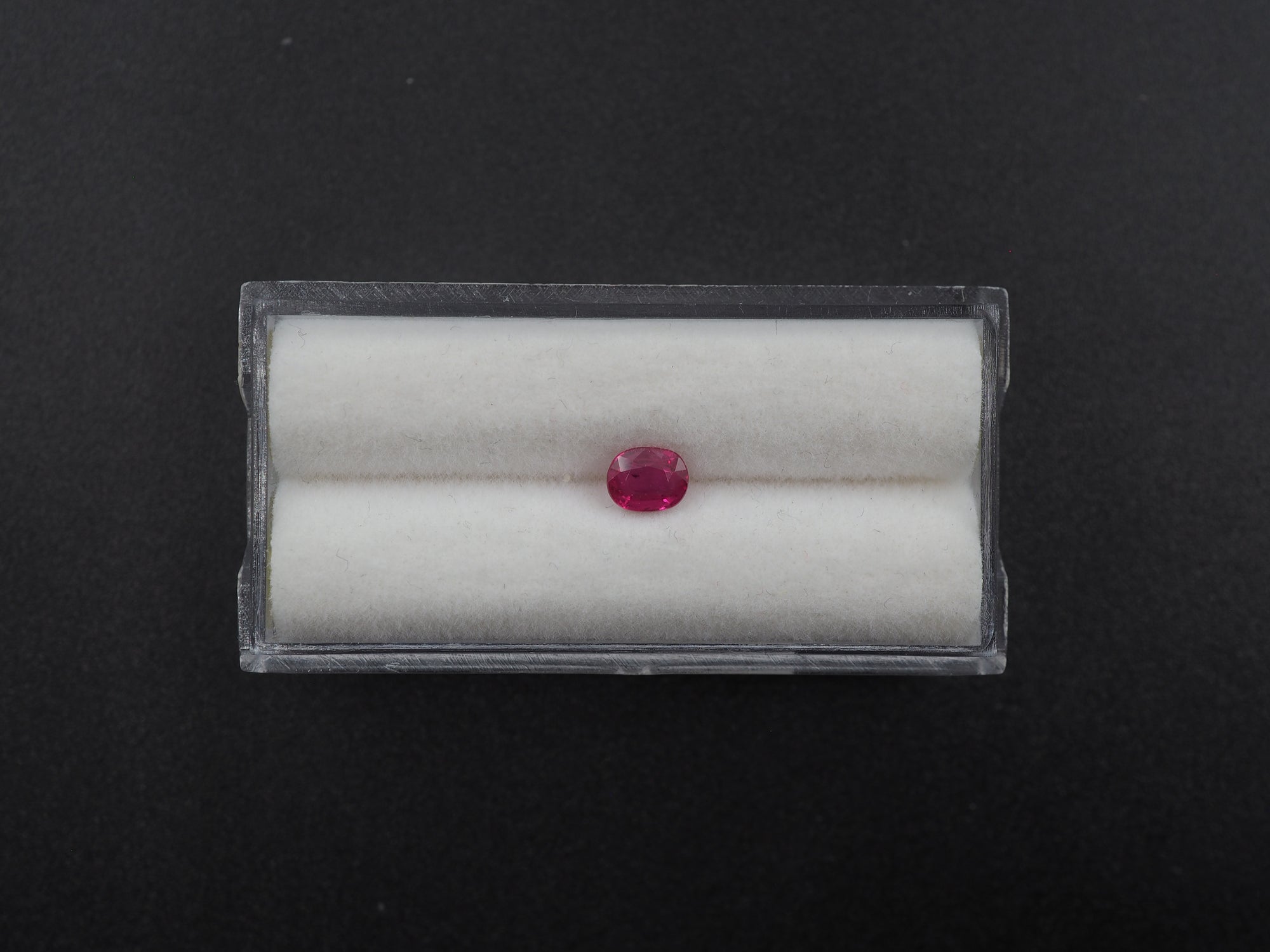 Natural unheated Ruby  Faceted Oval Shape 5.2x4.1x2.4mm  Approximately 0.52 Carat