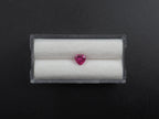 Natural Ruby  Faceted Heart shape 6x5mm Single Piece Approximately 0.78 Carat