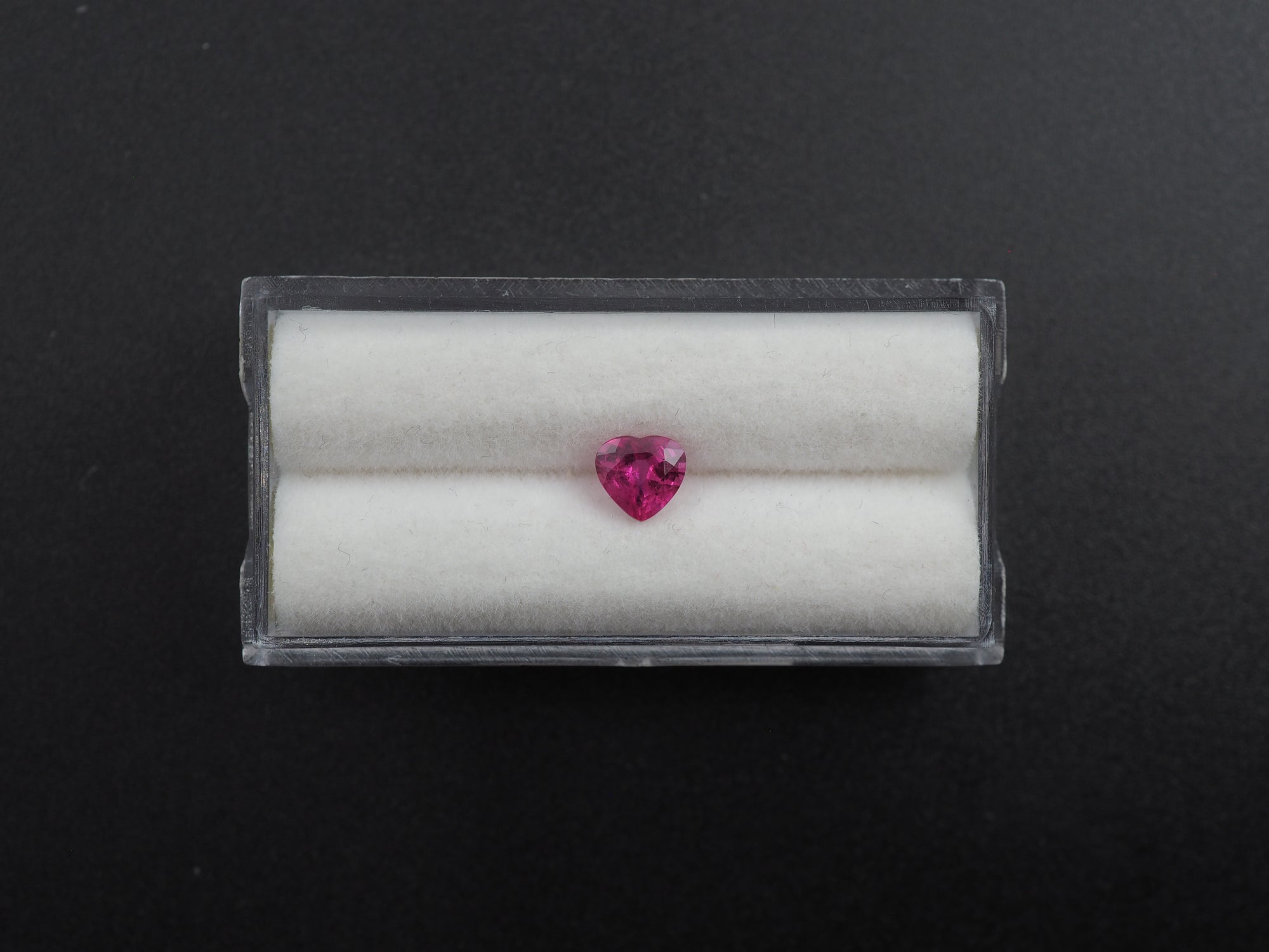 Natural Ruby  Faceted Heart shape 6x5mm Single Piece Approximately 0.78 Carat