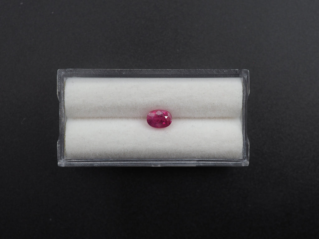 Natural Ruby  Faceted Oval Shape 6x5mm Single Piece Approximately 1.16 Carat