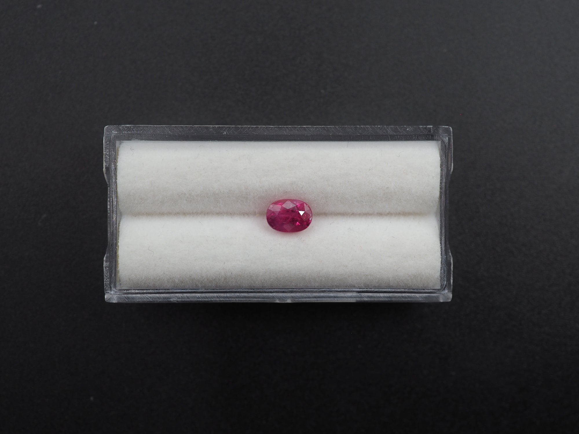 Natural Ruby  Faceted Oval Shape 6x5mm Single Piece Approximately 1.16 Carat