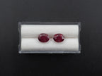 Madagascar Ruby  Faceted Oval 9 x 7 mm Approximately 5.40 Carat, 2 Pieces