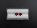 Madagascar Ruby  Faceted Round 6 mm Approximately 2.49 Carat, 2 Pieces