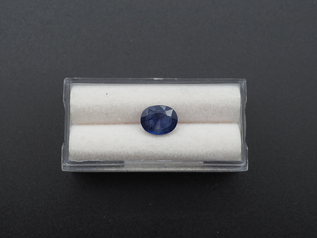 Blue Sapphire Faceted  Oval Shape 10x8 mm Single Piece Approximately 2.97 Carat