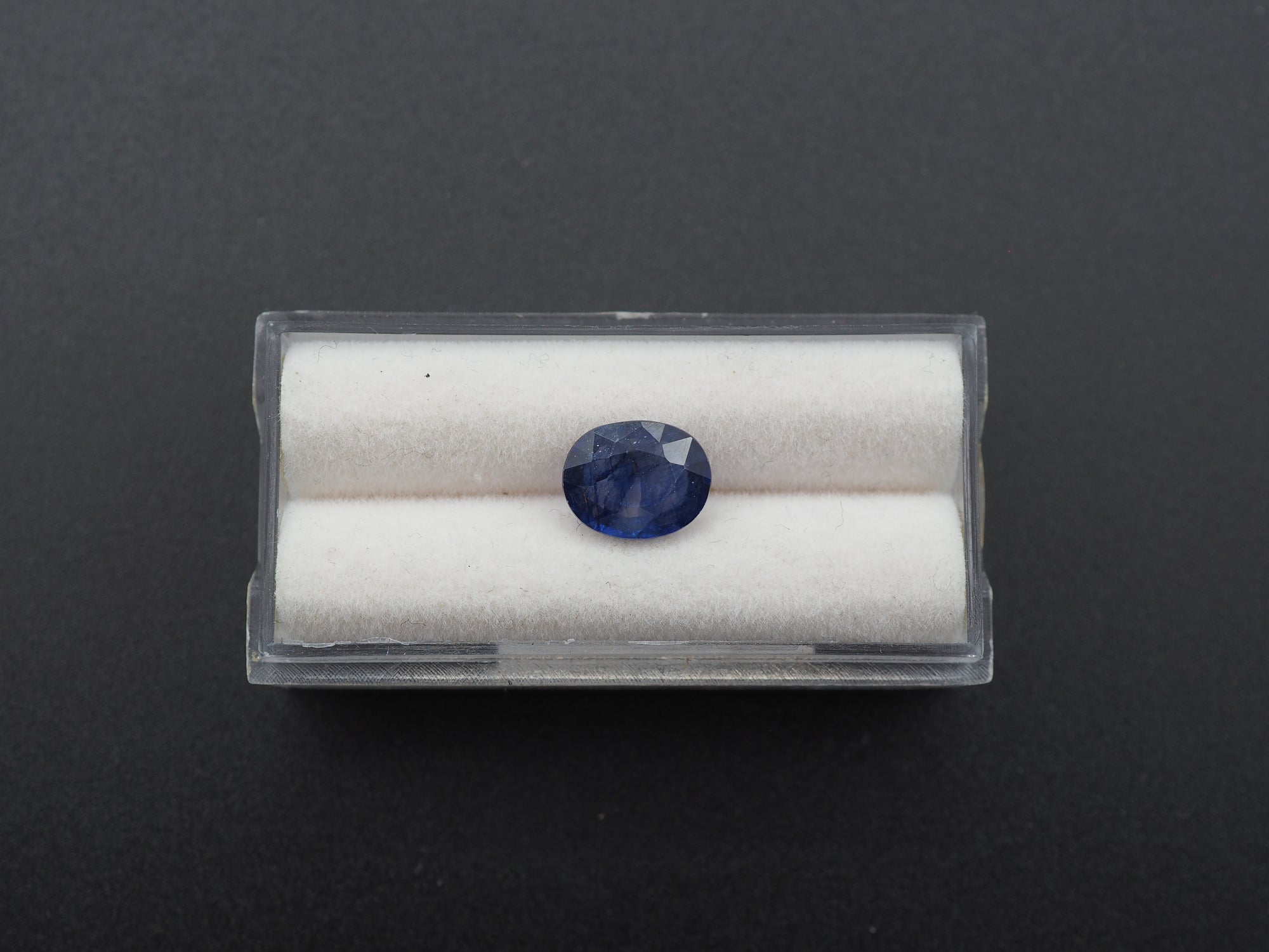 Blue Sapphire Faceted  Oval Shape 10x8 mm Single Piece Approximately 2.97 Carat