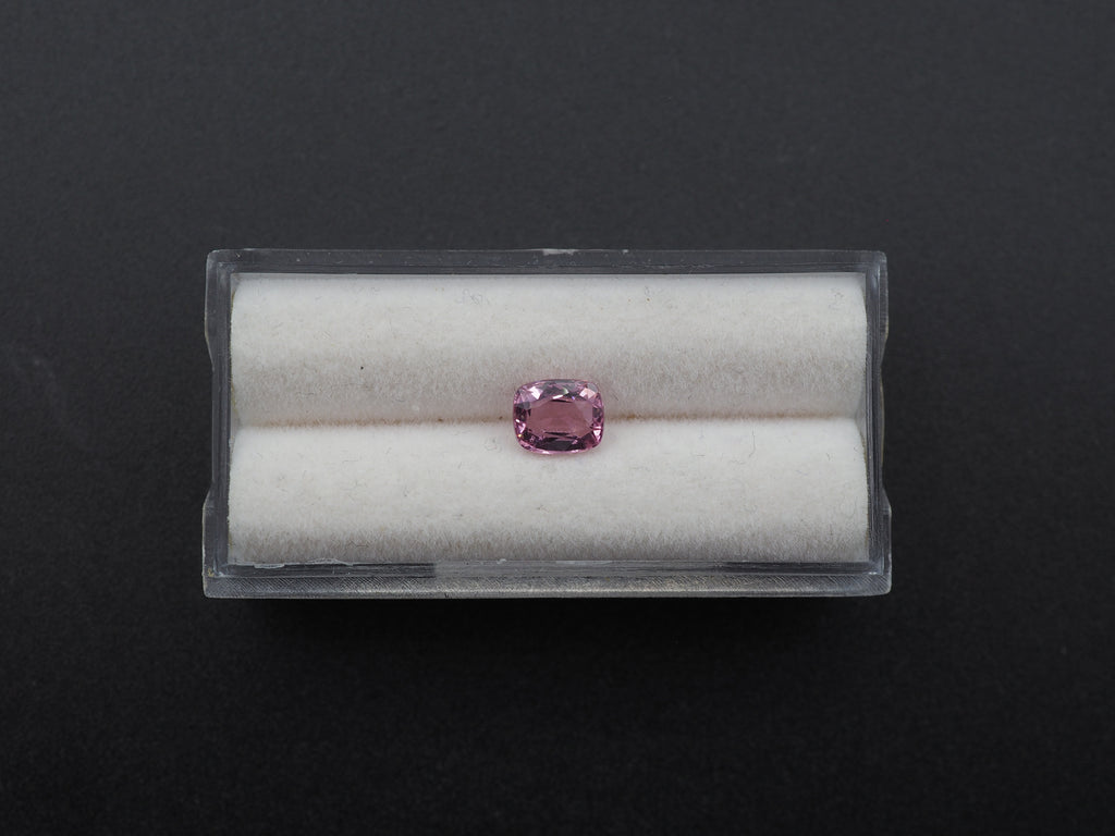 Pink Spinel Faceted Cushion Cut 6.5 x 5.5 x 3.5 mm Single Piece Approximately 1.08 Carat