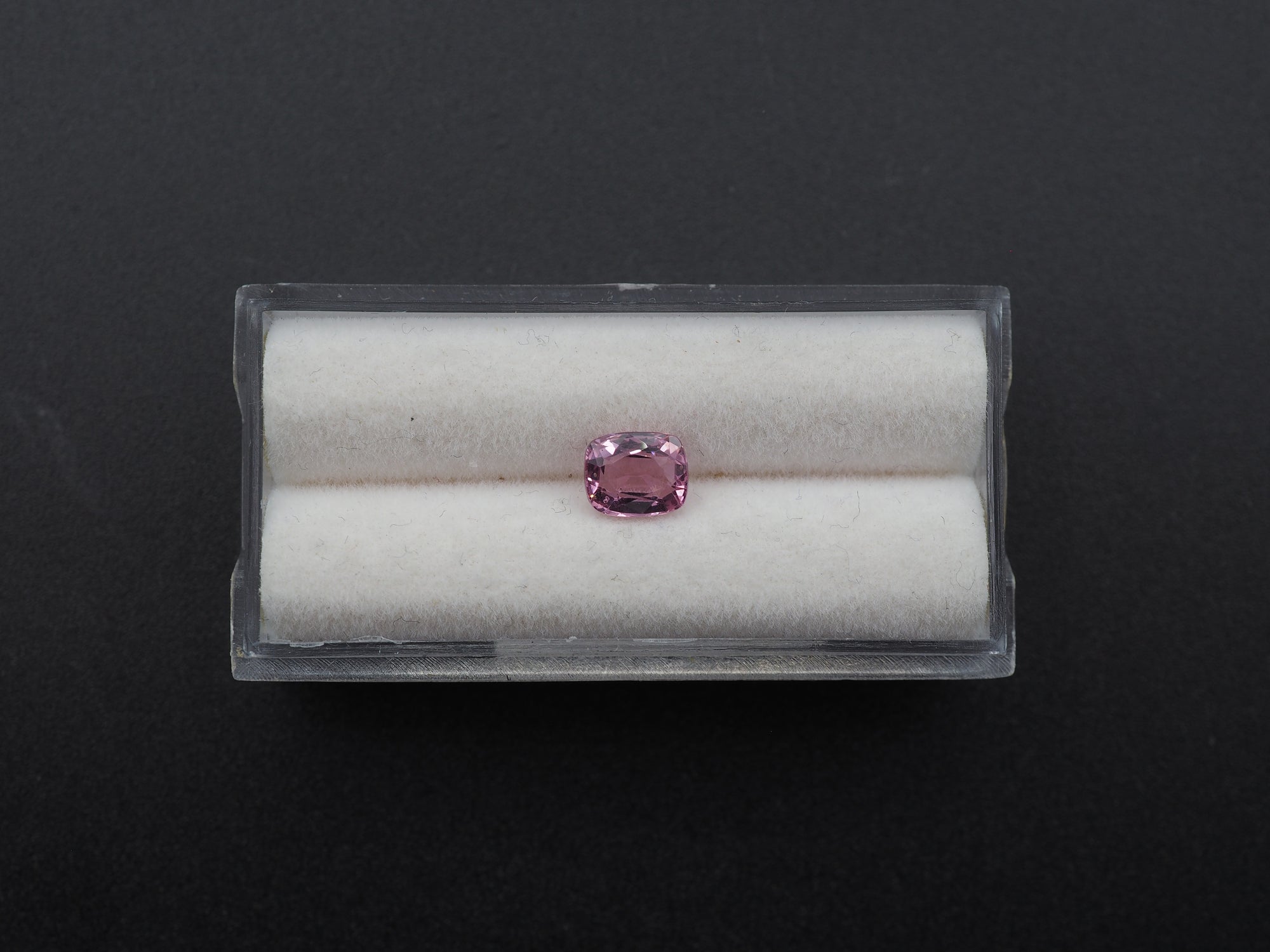 Pink Spinel Faceted Cushion Cut 6.5 x 5.5 x 3.5 mm Single Piece Approximately 1.08 Carat