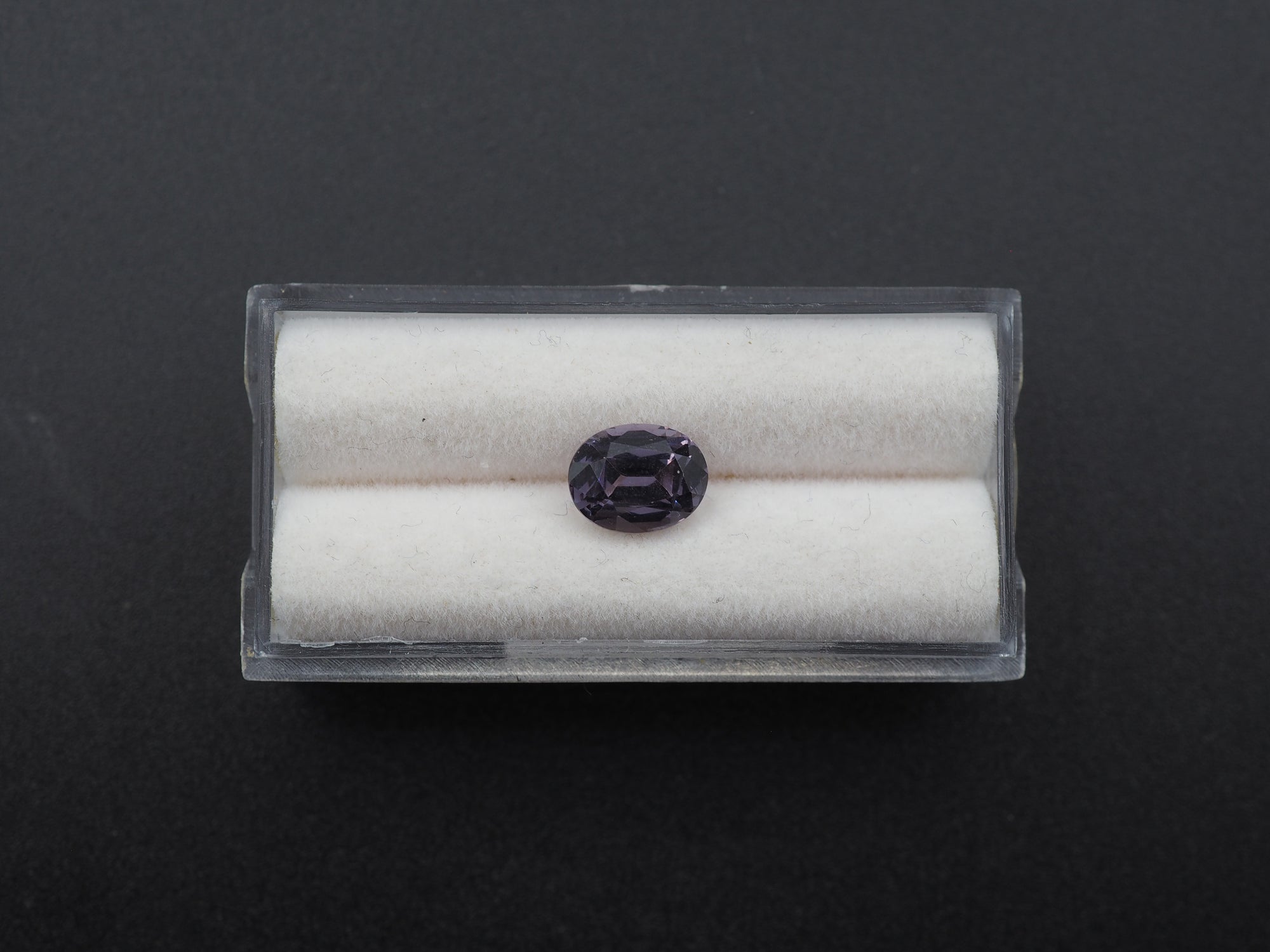 Violet Spinel Faceted oval 8.7 x 6.8 x 5mm Single Piece Approximately 2.42 Carat