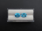 Swiss Blue Topaz Faceted Oval Shape 10 x 8 x 3.5 mm & 10 x 8 x 4.5 mm Approximately 6.23 Carat,