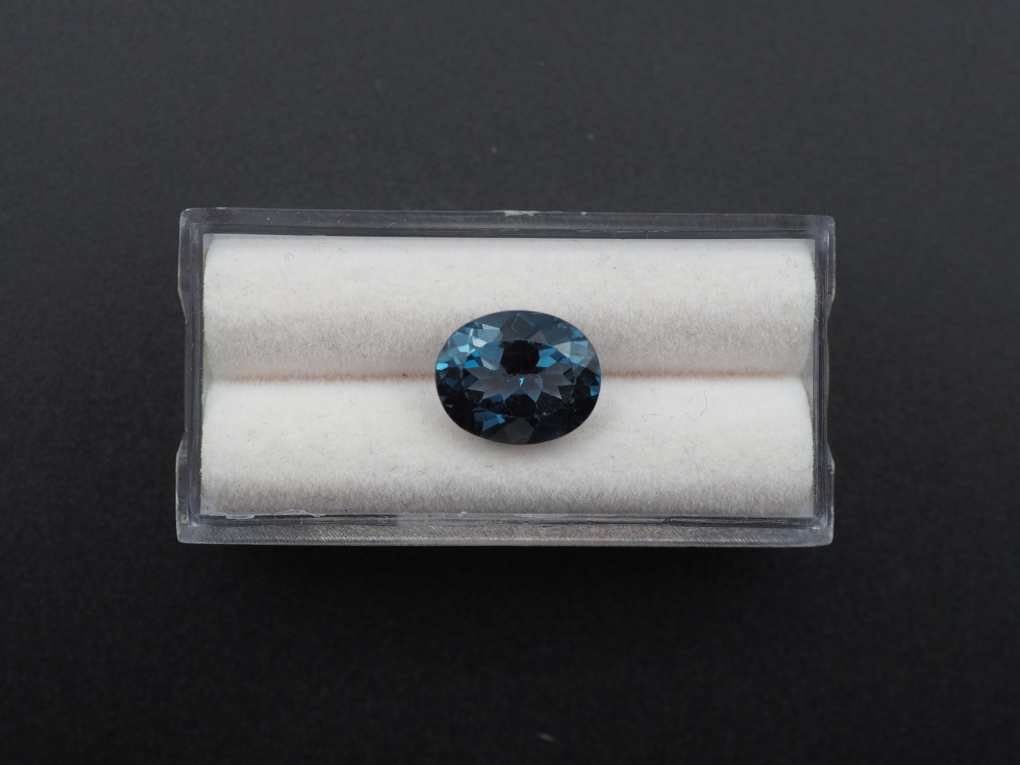 London Blue Topaz Faceted Oval Shape 12.1x9.9x7.4mm Single piece Approximately 5.62 Carat