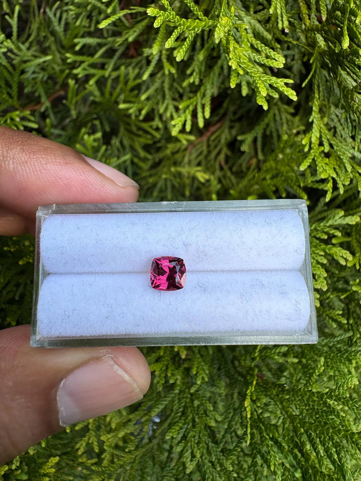 Garnet Cushion Shape 6.2x5.8x4.4mm Single Piece Approximately 1.17 Carat