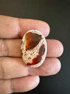 Mexican Fire Opal Cabochon 32x22 mm Approximately 30.42 Carat