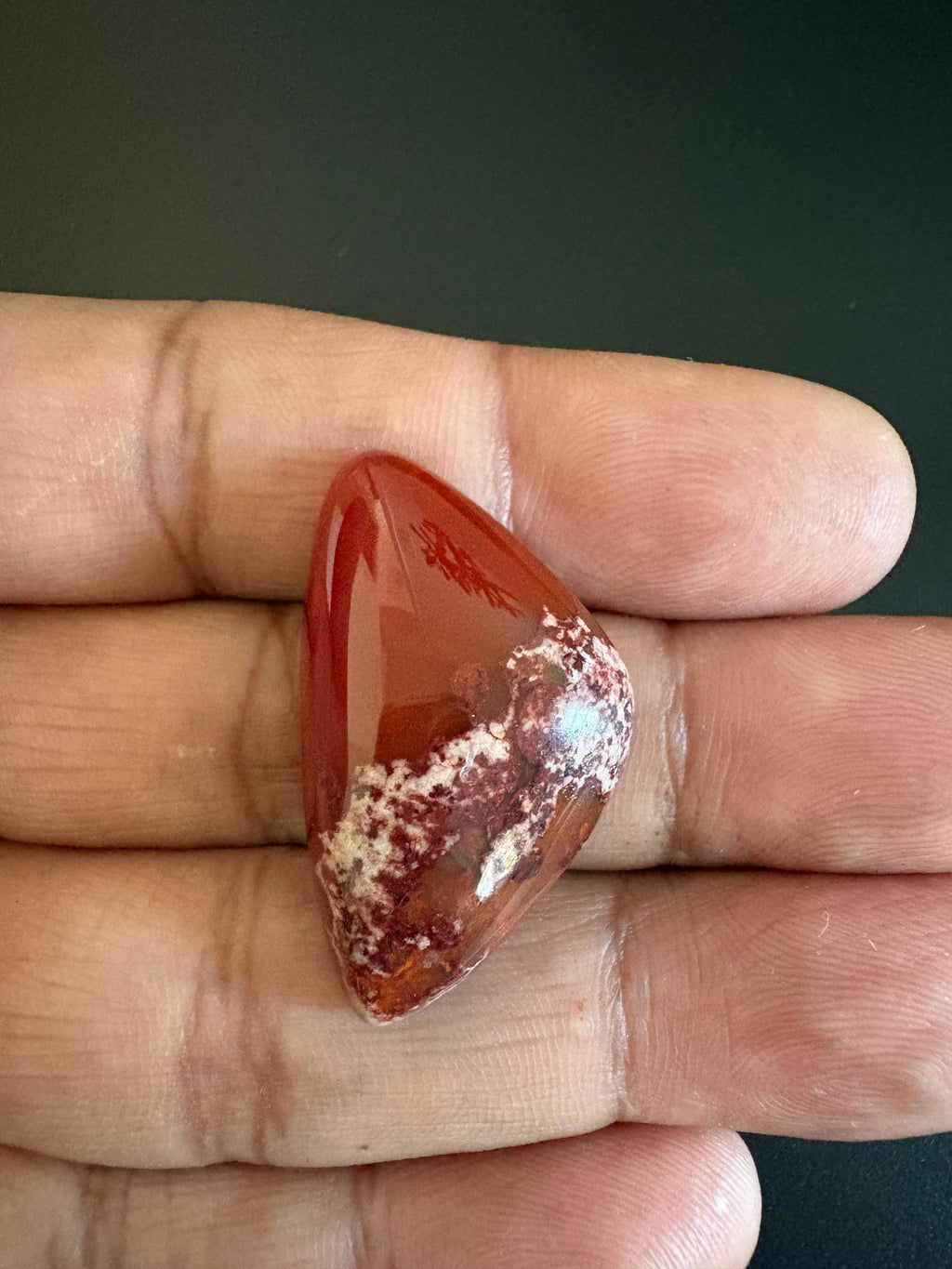 Mexican Fire Opal Cabochon 35x22 mm Approximately 42.15 Carat