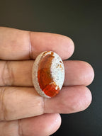 Mexican Fire Opal Cabochon 27x19 mm Approximately 26.88 Carat